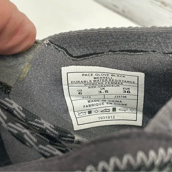 Merrell Barefoot Pace Glove Women's Black Hiking Outdoor Vibram Shoes US 6 - Picture 5 of 5